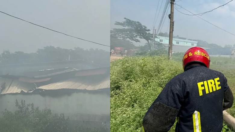 নিয়ন্ত্রণে ডেমরার প্যাকেজিং কারখানার আগুন