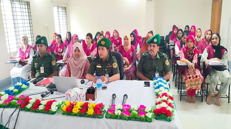 আনসার মহাপরিচালকের উদ্বোধনে ৫২০ নারী ভিডিপির সদস্যের জাপানি 